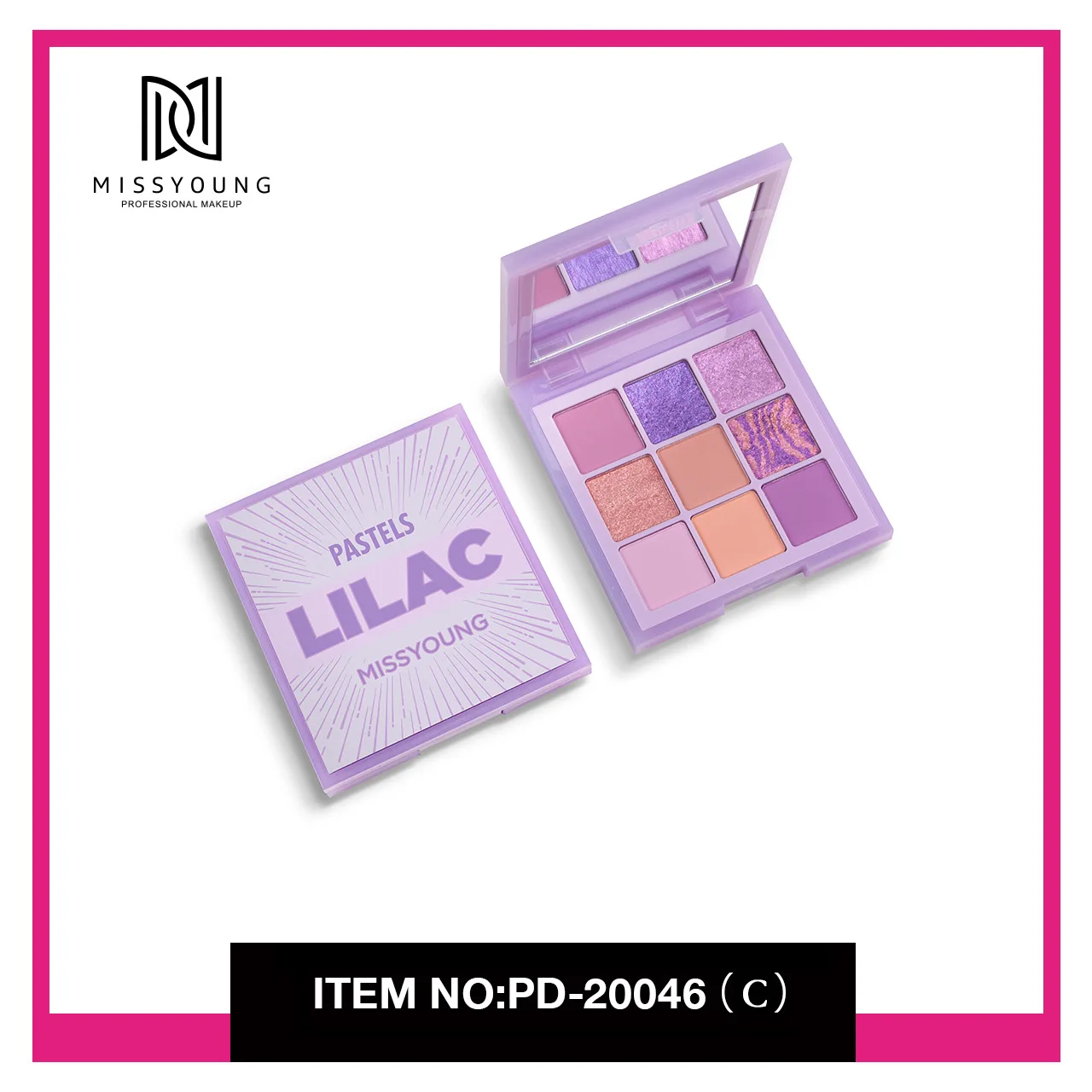 Paleta Cieni do Powiek Beauty Glazed Mint, Kolorowa Paleta Cieni, Brokatowy Rozświetlacz, Pigment do Makijażu, Matowa Paleta Cieni do Powiek