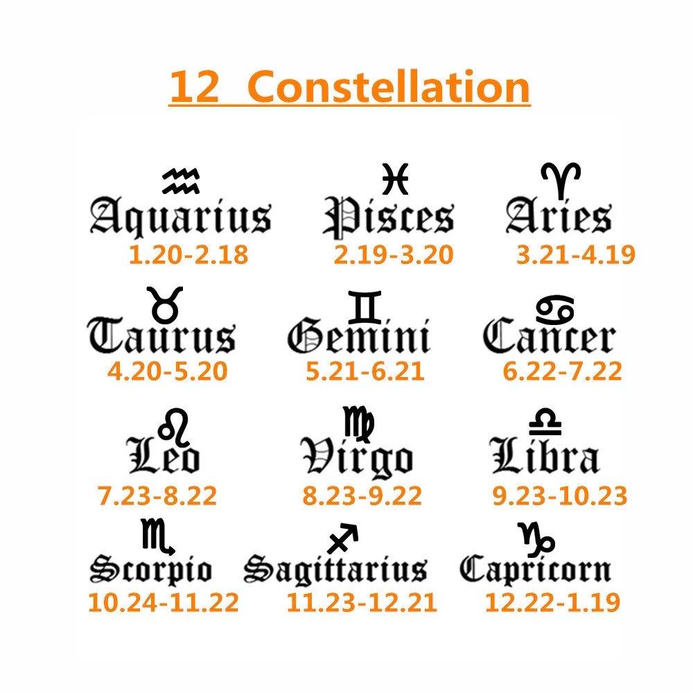 ابراج مجوهرات سلسلة للتقييد زودياك سوار الفولاذ المقاوم للصدأ عشاق التنجيم أساور كوكبة الجوزاء السرطان ليو الأساور #6