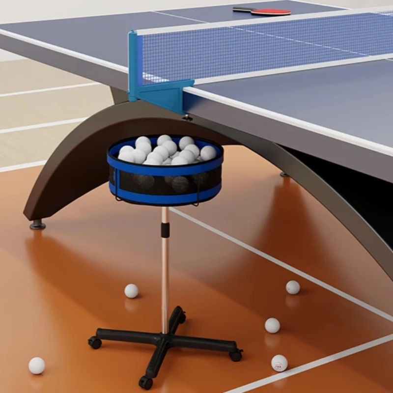 Movable Table Tennis Multi Ball Basket Adjustable Table Tennis Collection Frame Large Capacity Training Box Portable Balls Parts