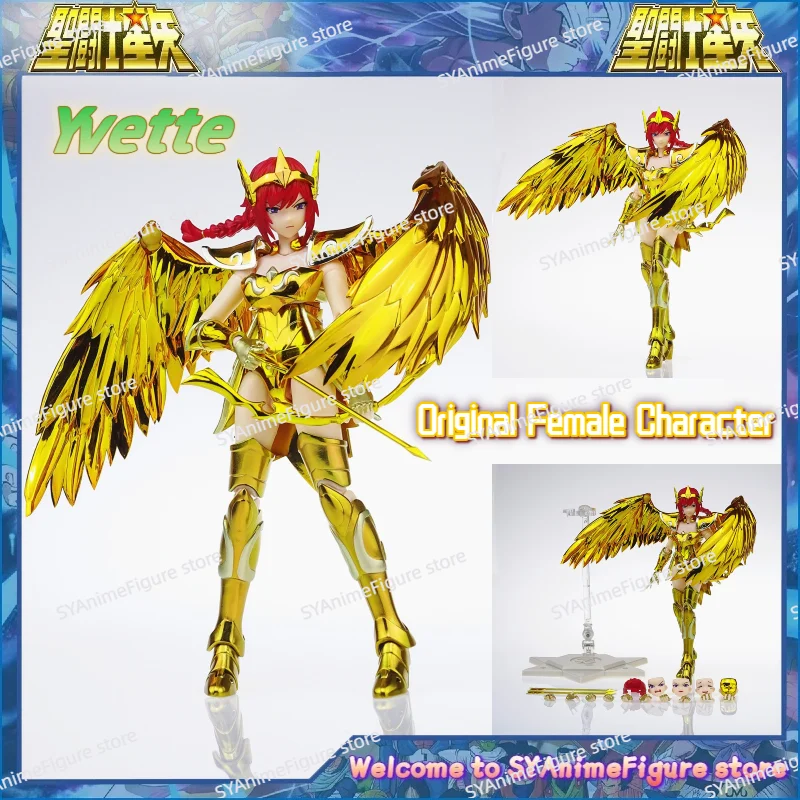 

В наличии: Saint Seiya Cloth Myth EX Holy Contract, оригинальная женская фигурка Стрельца Иветт, Золотой Свят, коллекционная игрушка, подарок
