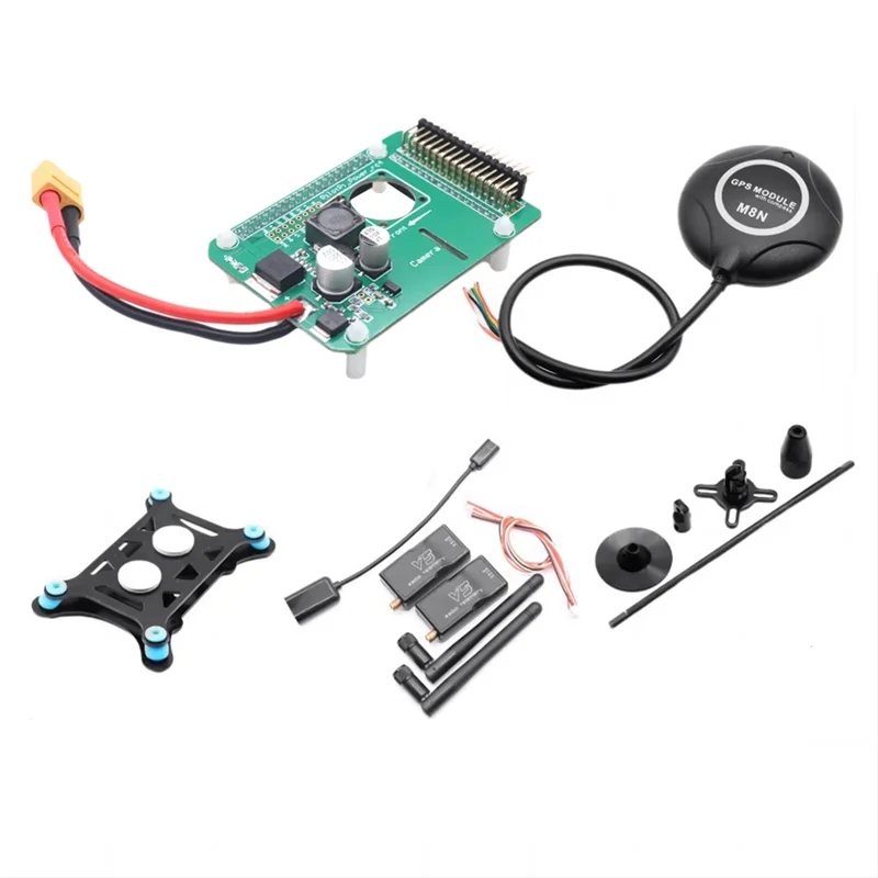 

【A69Z】Rpi Pilotpi M8N 433MHZ100MW Flight Control PX4 Firmware Sensor And Power For Raspberry Pi 32 Bit Autopilot Copter Plane
