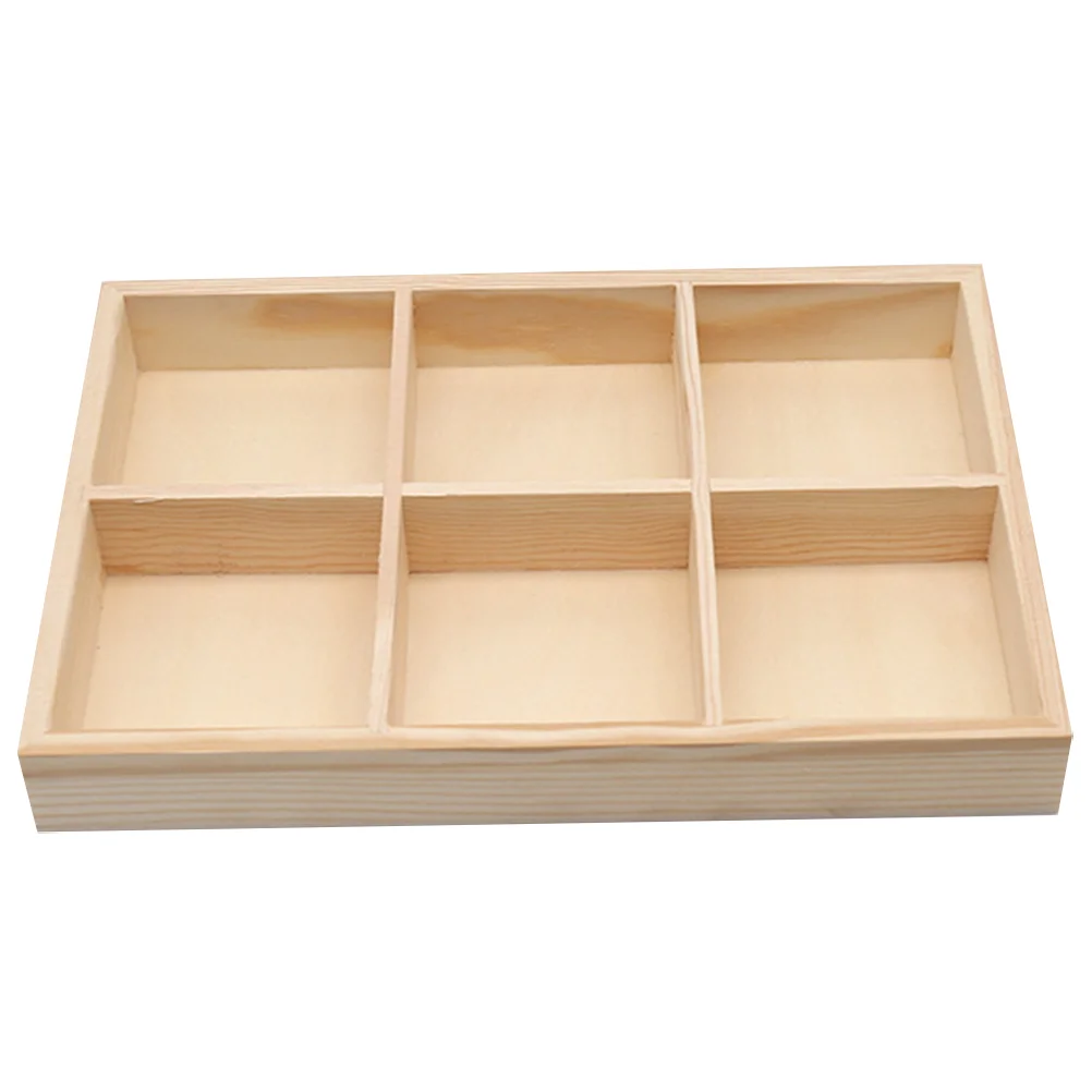 

Pen Holder Storage Crate Colored Pencil Pine Wood Coin Boxes for Collectors Makeup Brush