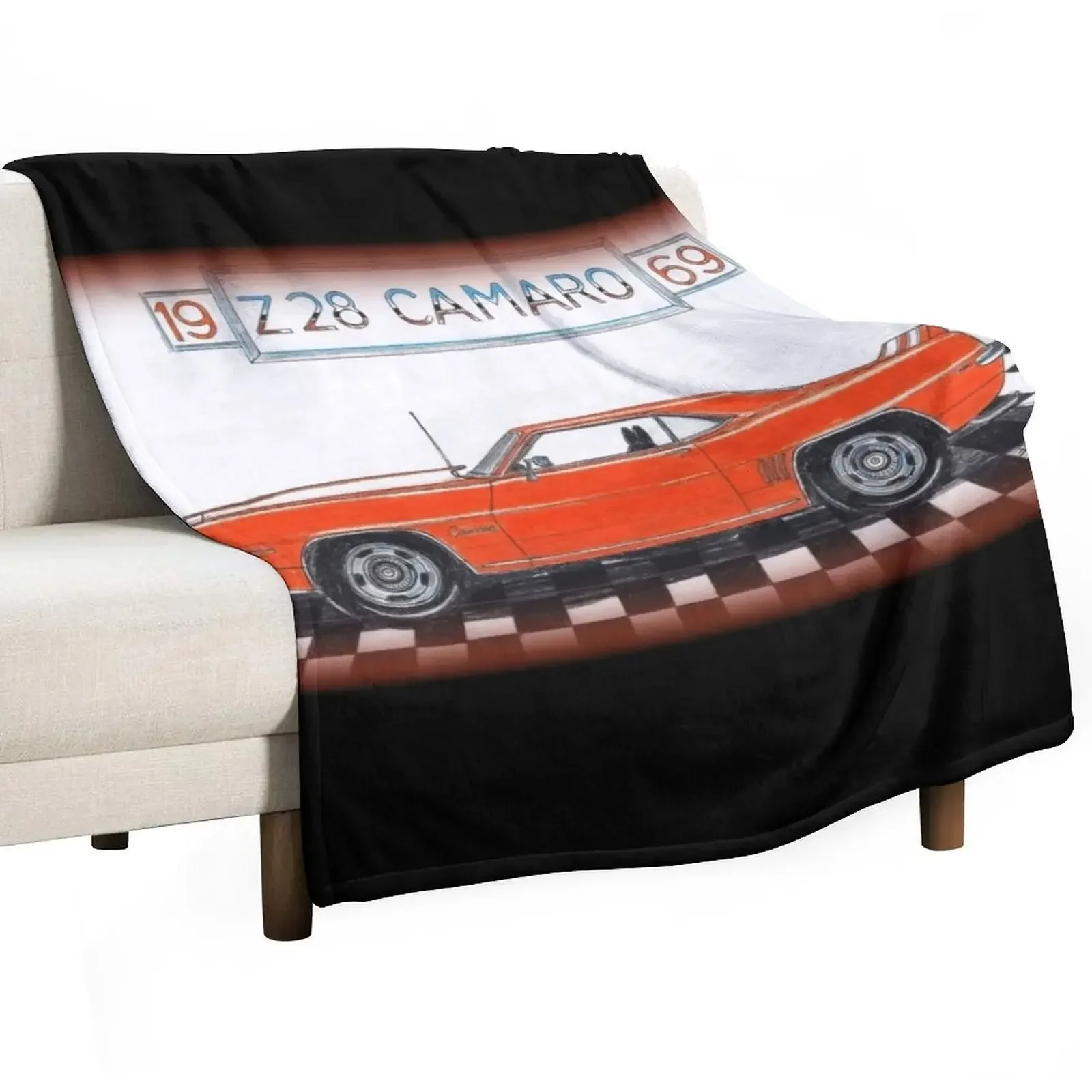 

Muscle Cars // 19 Z28 69 Camaro Throw Blanket For Baby Vintage Softest Blankets