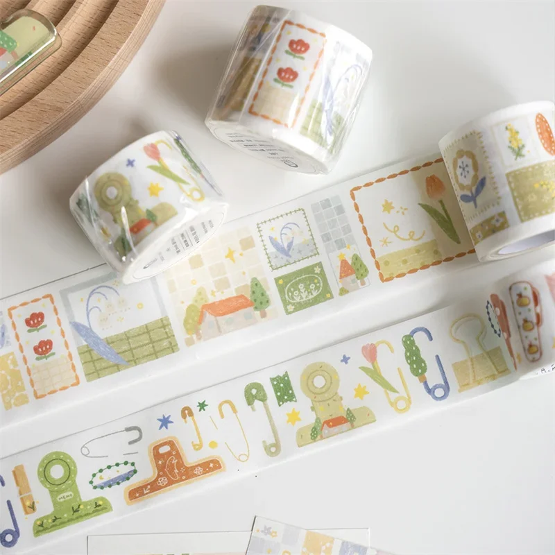 6Meter/Rolle japanisches Washi Tape Ölgemälde für Bücher Pass DIY Scrap booking Kleber Aufkleber Kawaii Tochter Geschenk