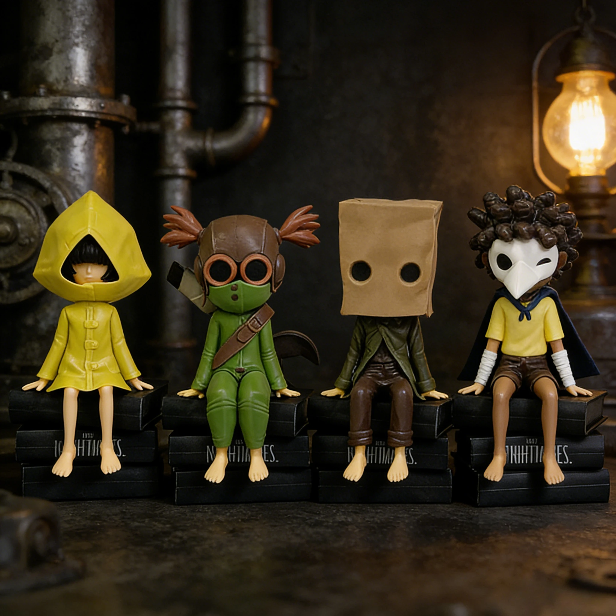 Figura de acción de anime GK Little Nightmares 2026, figura de acción de PVC de Six Mono, juguete de dibujos animados de anime y videojuegos, modelo.