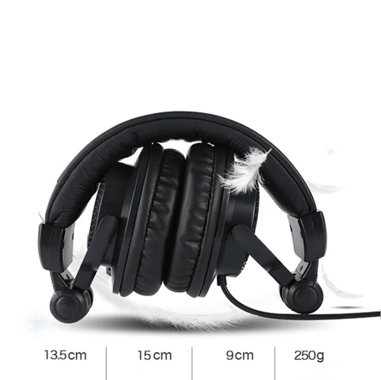 TIANYUN HR-960B Bass Noise Isolating PC Headset Studio DJ Music Headphone  Earphones Remote Stereo Hifi Monitors Earbuds