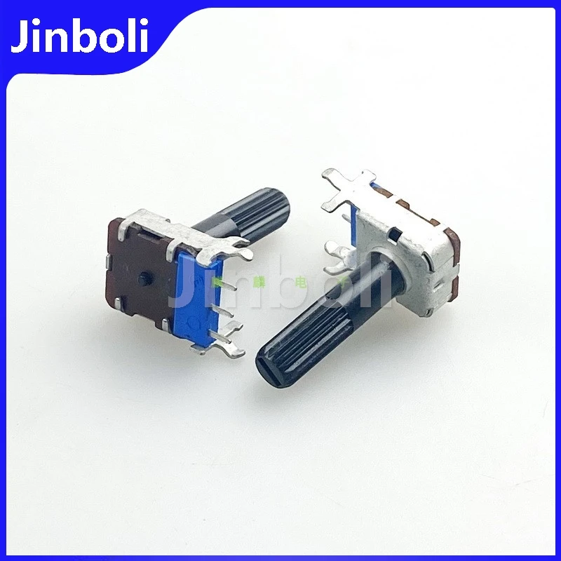 2PCS 12 Type Square Potentiometer 3Pins Single B1K B10K Adjustable Resistor Temperature And Speed Regulation Flower Shaft 22.5mm