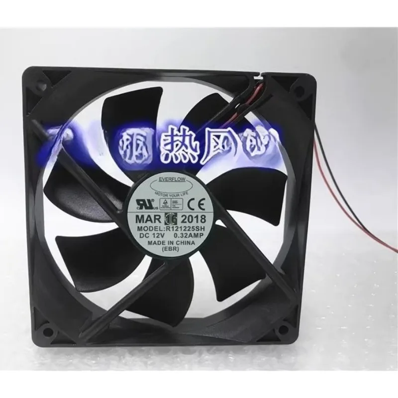 New Cooling Fan for EVERFLOW R121225SH MAR 12V 0.32AMP 12025 Inverter Cooling Fan 120 * 120 * 25MM
