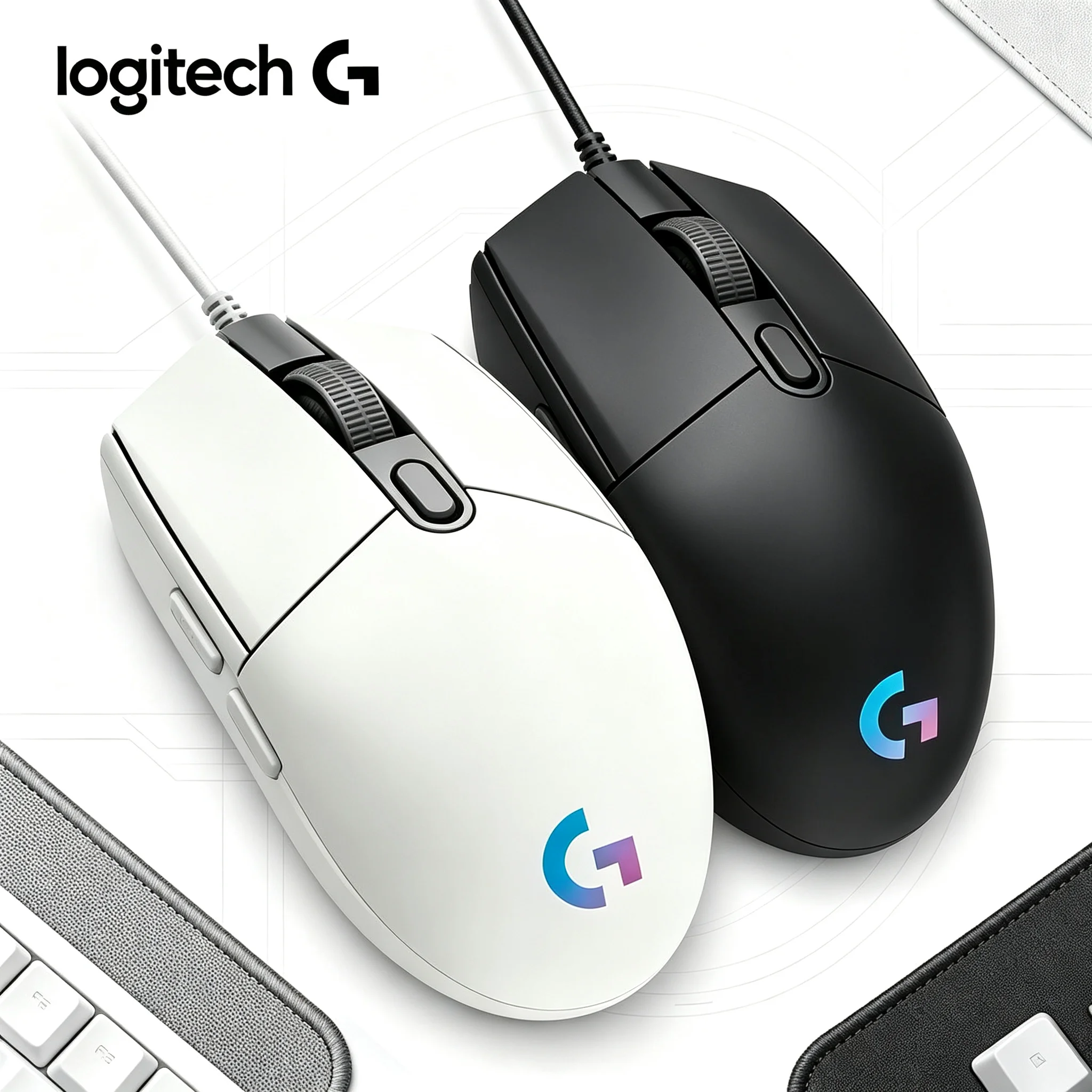 Logitech G102 Wired RGB Gaming Mouse High Tracking Sensitivity For CS2 Valorant PUBG MOBA Games & Daily Office Operation