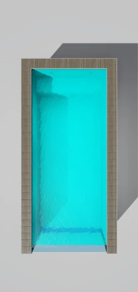 Custom-made Pool Outdoor Fiberglass Underground Pool Outdoor Metal Frame