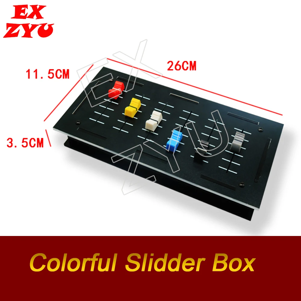 Escape Room Props Colorful Slider Box turn all colorful sliders in right position to open the door chamber room EX ZYU