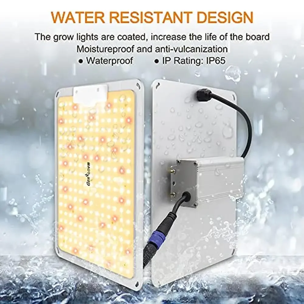 LED تنمو ضوء الطيف الكامل عكس الضوء أضواء النباتات النباتات الداخلية ميزان الحرارة الرطوبة 234 المصابيح 120 واط هادئة دائم السلبي