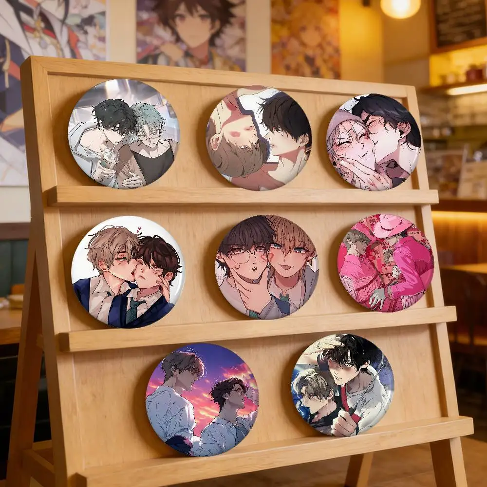 Cirrus BAEK Skylar YEON Badges Peripheral Lapel Pins Tinplate Round Brooch For Shoulder Bag Accessories Souvenir Gifts