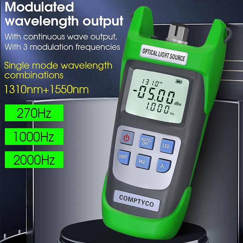 Imagem -02 - Fonte Luminosa Ótica da Fonte Aua-d1315 1550nm do Laser da Fibra Ótica de 1310 com Medidor de Potência Ótico