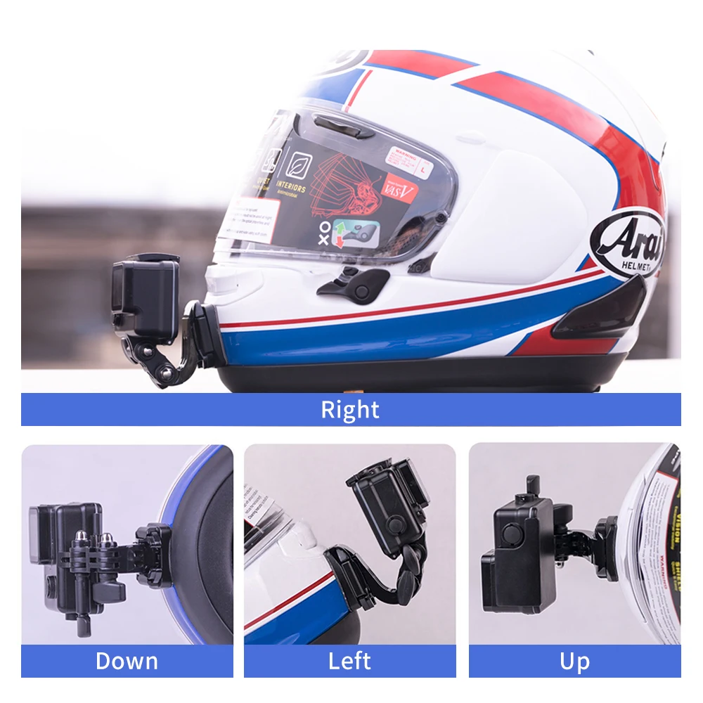 Arai Rx7x Helmet Custom Aluminium Chin Mount for GoPro Hero12 11 10 9 Insta360 X4 X3 Acepro DJI Action 5pro 4 3 Camera Accessory