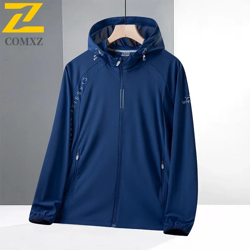 Summer Sun Protection Clothing Lightweight Breathable UPF50+ Hooded Cycling Sports Fitness Coat Couple Outdoor Travel Jacket