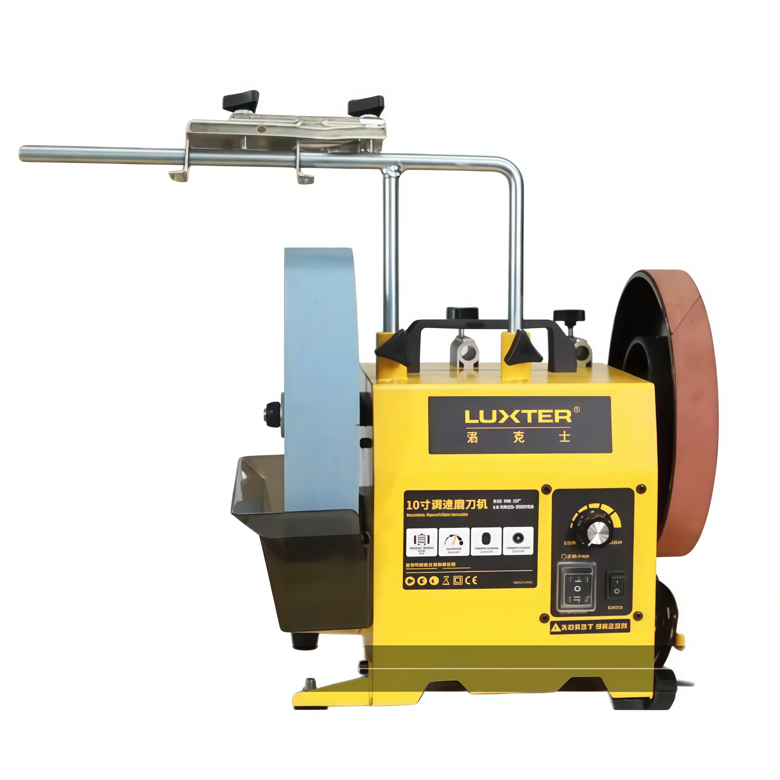 8" Wet & Dry Sharpener | 260W Variable Speed Belt-Driven Grinder