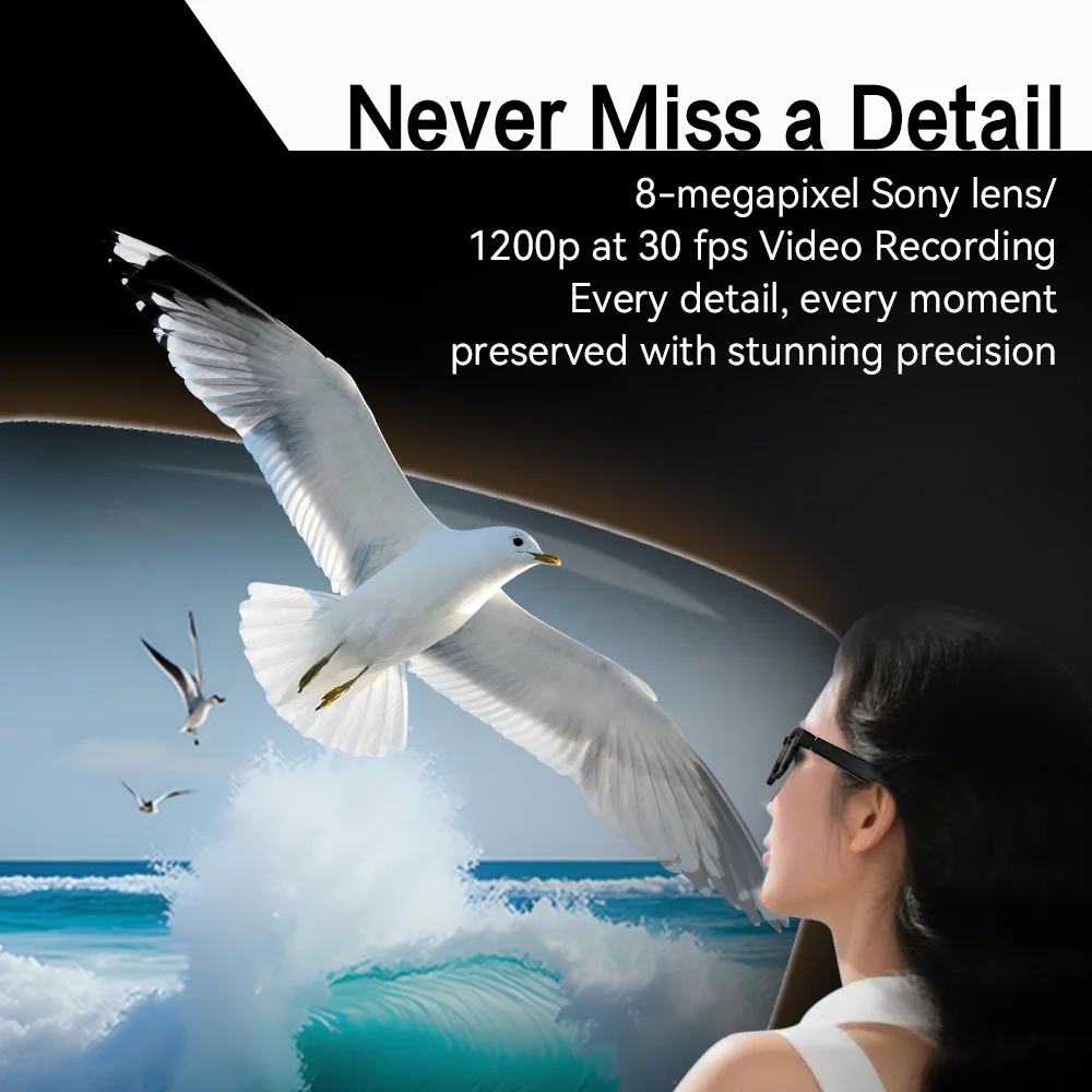 Kacamata Kamera AI G2 Baru 8MP - Audio Music Recognition ulasan dan harga
