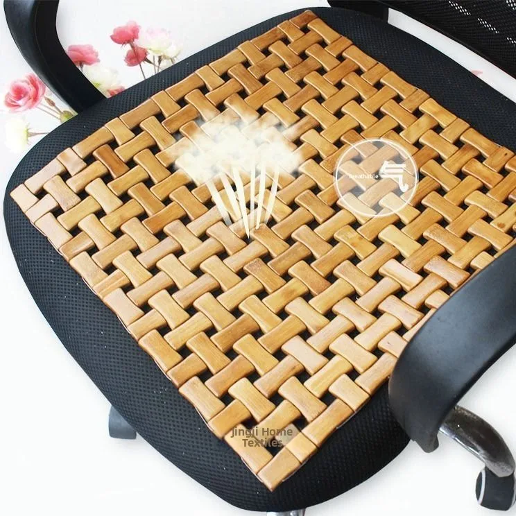 Summer Cooling Bamboo Mat Sofa Cushion Office Chair Pad Car Computer Chair  Pad Mahjong Stainless Steel Rectangular Mat