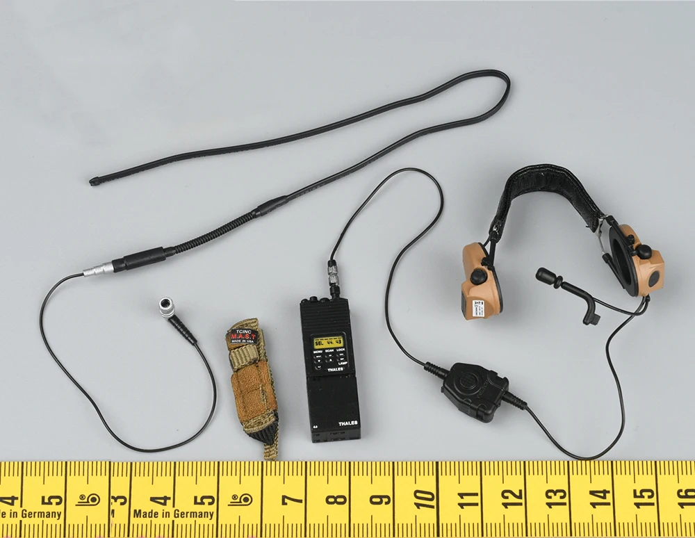 

Easy&Simple 1/6th ES 26043SD 26043SW Maritime Raid Force USMC Free Fall Insertion VBSS Headset Radio Communication Model
