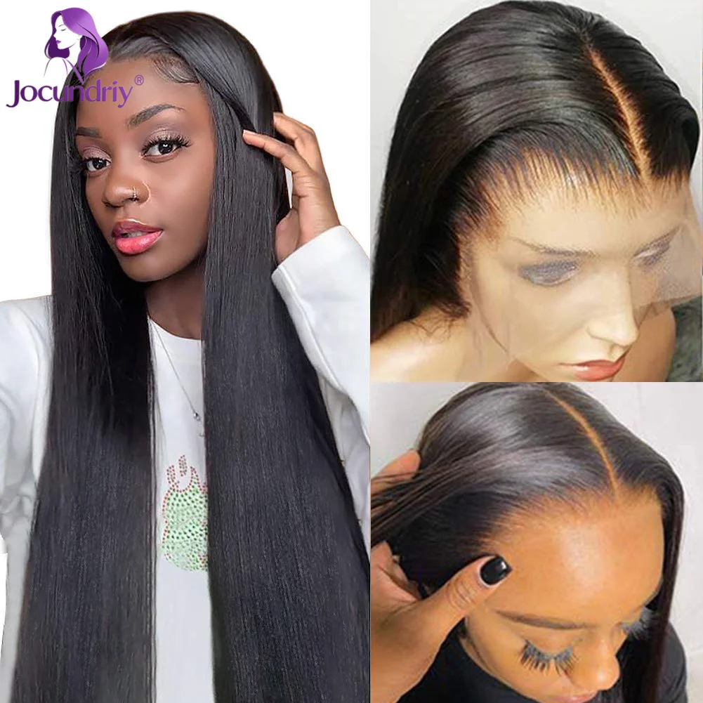 

28 Inch Straight 13x6 Lace Front Wig Human Hair Wigs 13x4 Transparent Lace Frontal Wigs for Women 200 Density Thick Hair