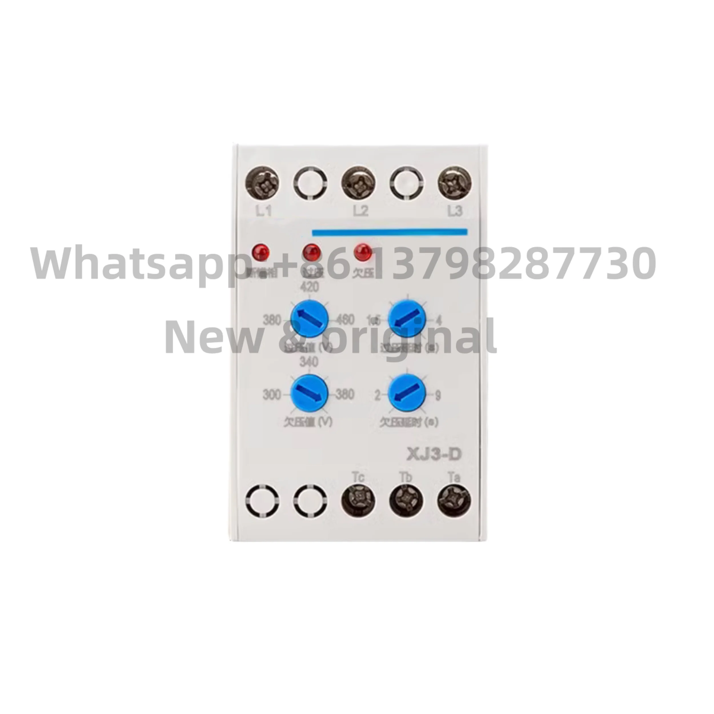 New original XJ3-G S phase sequence loss phase protector 380V overvoltage and undervoltage phase sequence relay XJ3-D