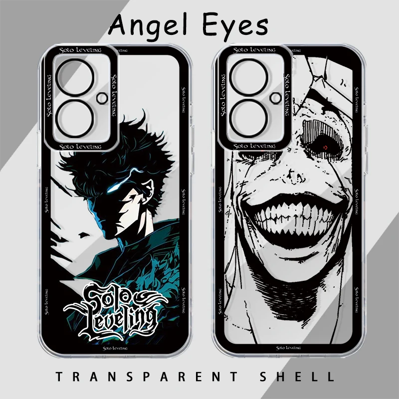 Solo Leveling Hunter Anime Angel Eye Phone Case For Xiaomi Redmi 9 10 12 13 A C T K40 POCO F5 X3 X4 X5 M3 M4 Pro NFC GT Cover