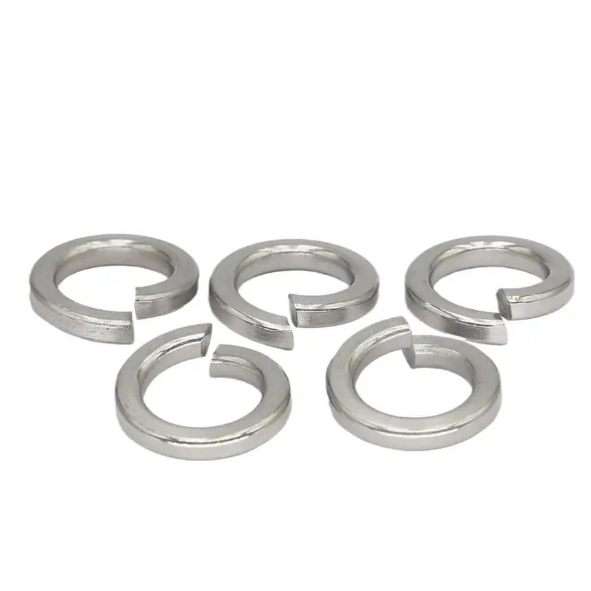 M2 M2.5 M3 M4 M5 M6 M8 M10 M12 M14 M16-M24 316 Stainless Steel DIN127 GB93 Gasket Ring Cushion Split Lock Elastic Spring Washer