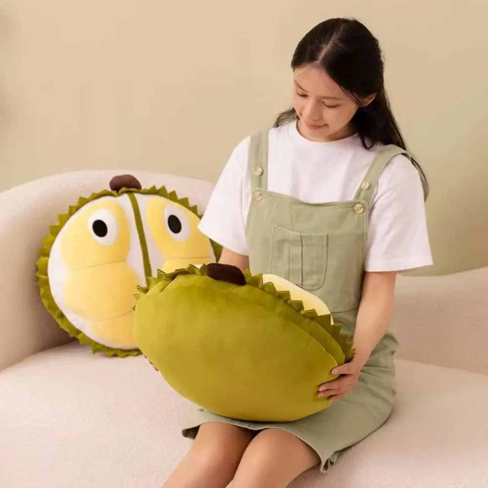 

Fluffy Durian Plush Toy Collection Soft Fruit Durian Plush Pillow Cute Appease Durian Plush Throw Pillow Boys Girls