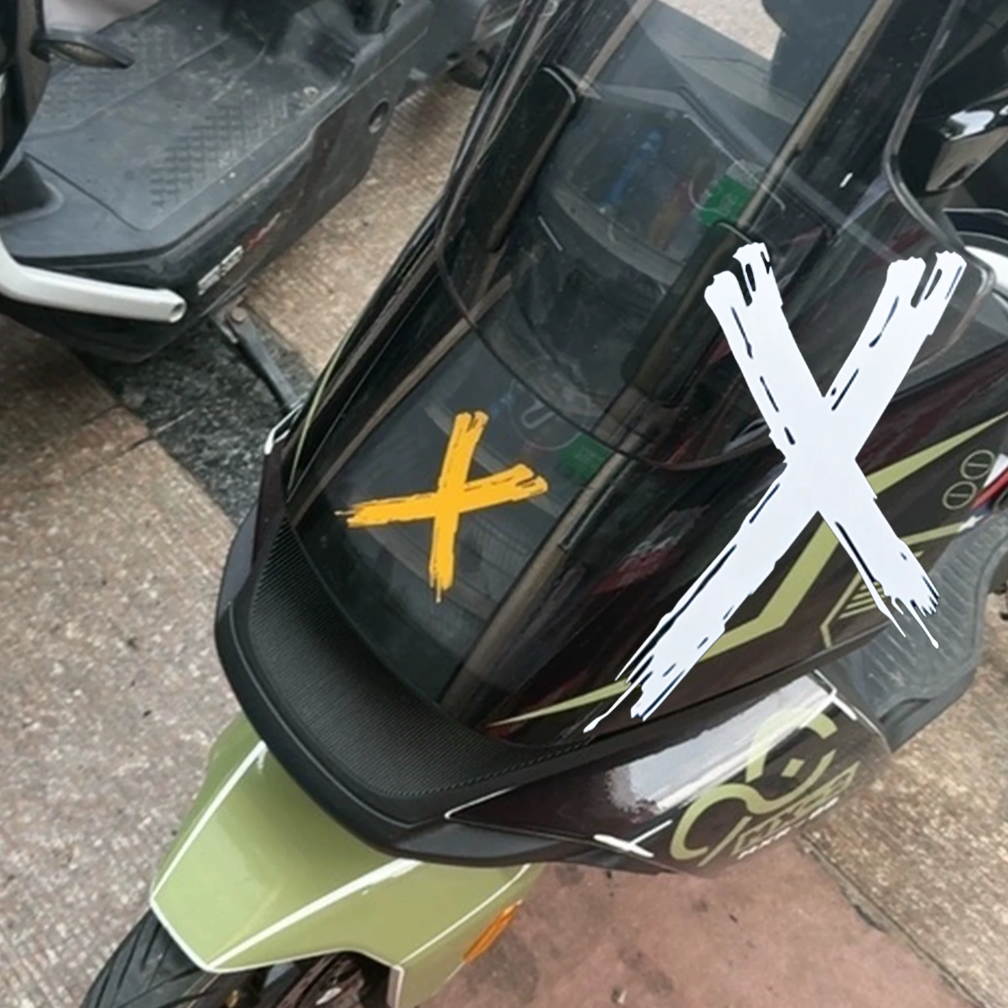 

1 шт. X символ наклейки мотоциклетные наклейки водостойкие для мотоциклетных фар топливный бак гоночный шлем самоклеящиеся виниловые наклейки