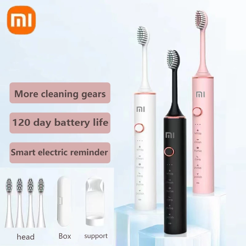 Xiaomi-Brosse à dents électrique Smart Home, livres de brosse à dents, bain de dents, protection des gencives, tête de brosse douce, étudiant