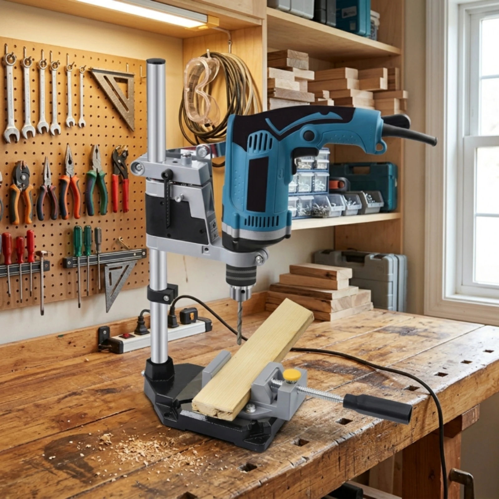 แท่นวางสว่านพร้อมตัวจับยึดแบบม - Tools For Garage Workshop บทวิจารณ์และราคา