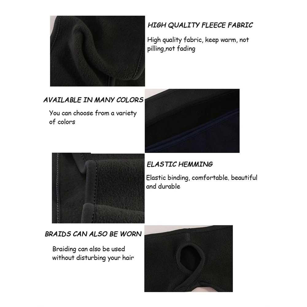 1/2/3PCS Winter Warm Ear Cover Headband Breathable Thermal Outdoor Sports Headwear Cycling Running Fitness Windproof Ear Cover