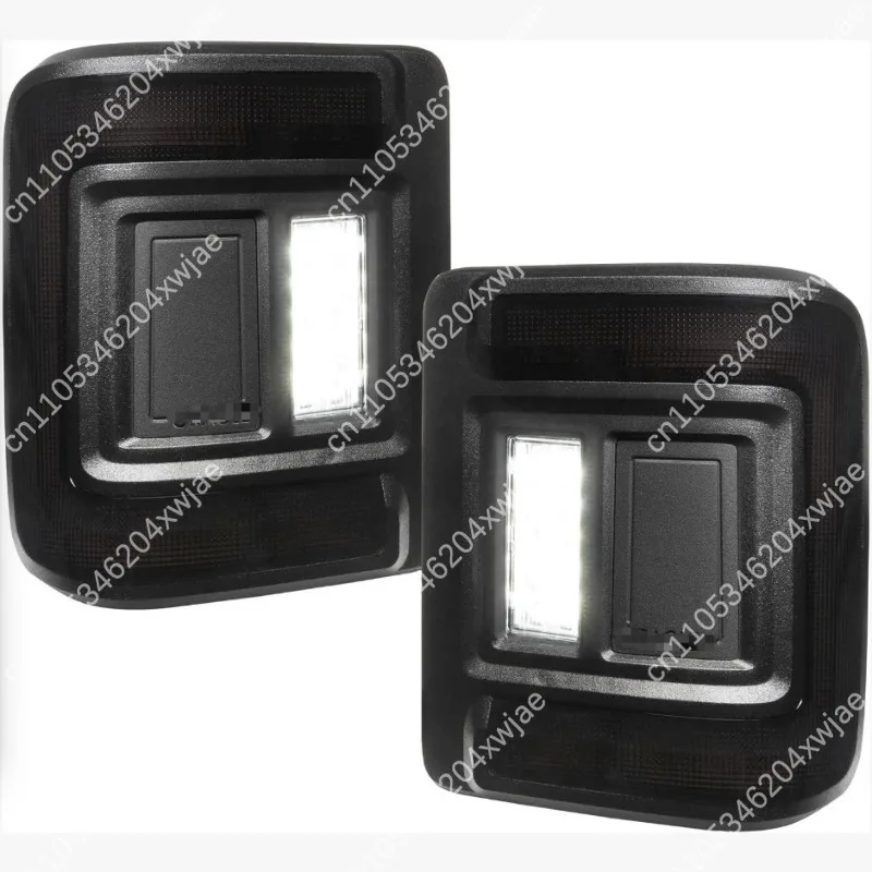 Smoked Lens LED Tail Light Set for Jeep Wrangler JL 2018-2025, Brake Turn Signal Reverse Light
