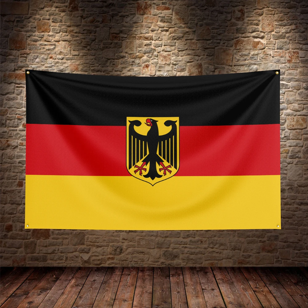 Single-sided printed German flag wall hanging