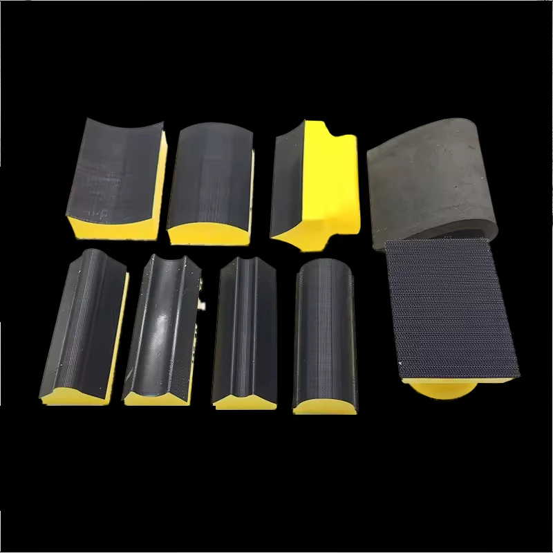 9-teiliges Handschleifblock-Pad-Set mit Klettverschluss, Handschleifblock für Möbel, Restaurierung, Zuhause, Kunst, Auto, Holz und Metallspalt