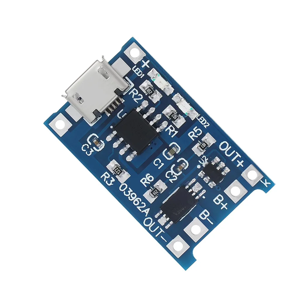1 قطعة مايكرو USB 5 فولت 1A شاحن بطارية ليثيوم وحدة TP4056 ليثيوم شحن مايكرو/Type-c/وحدة شحن صغيرة مع حماية