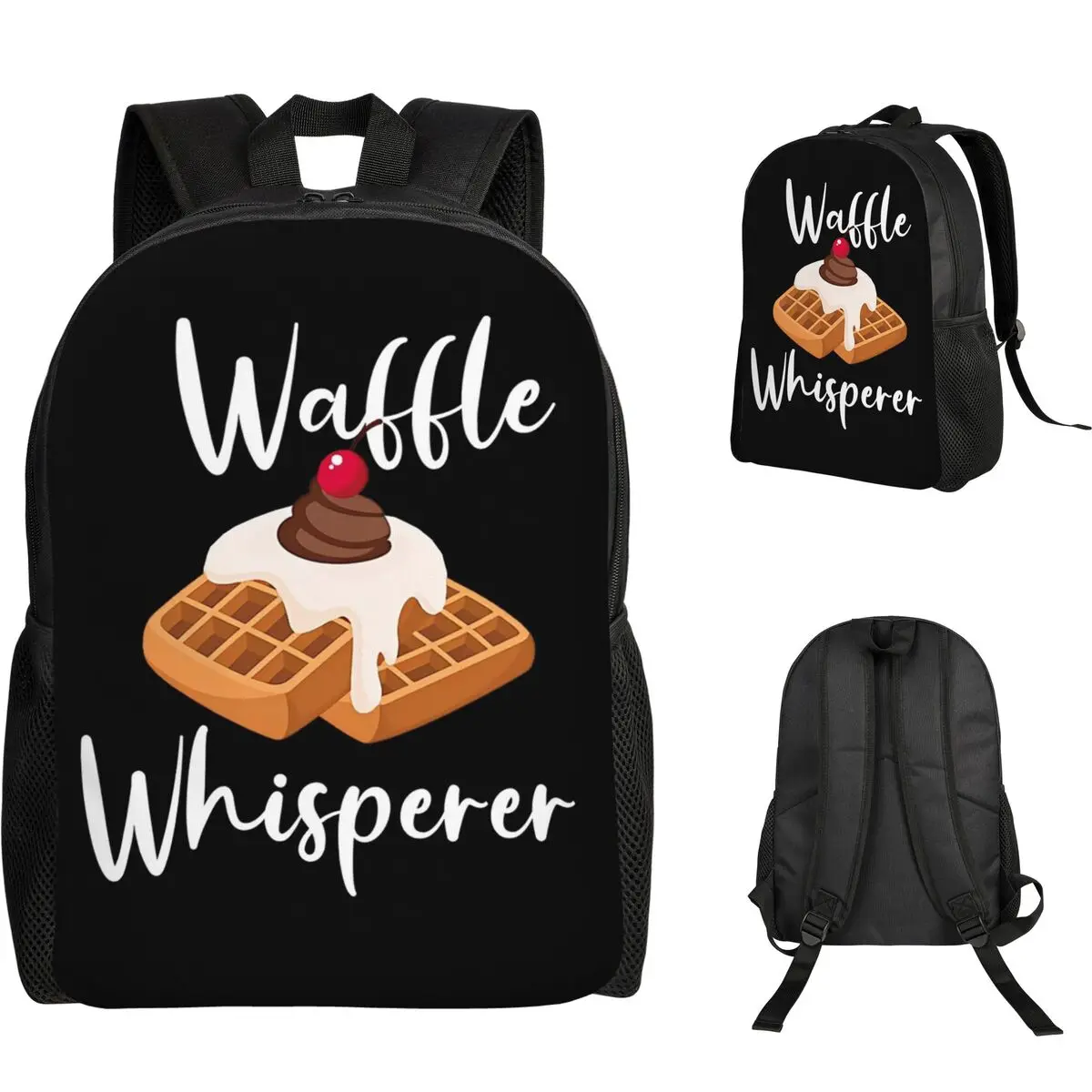 

Студенческий рюкзак Waffle Whisperer, школьная сумка, походный дорожный рюкзак для мальчиков и девочек, модная сумка для книг, сумки на плечо