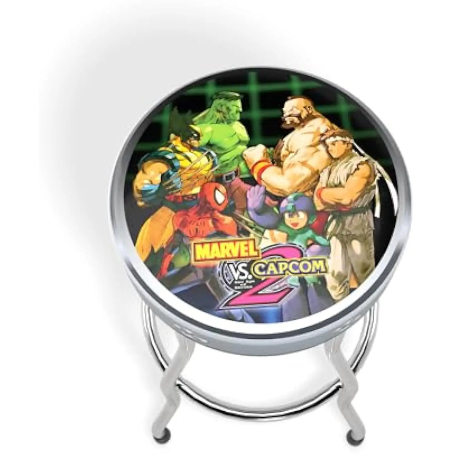 

Officially Licensed Adjustable Stool with Chrome Pllated Steel Frame and High-Density Foam Padding for Supreme Gaming Comfort (