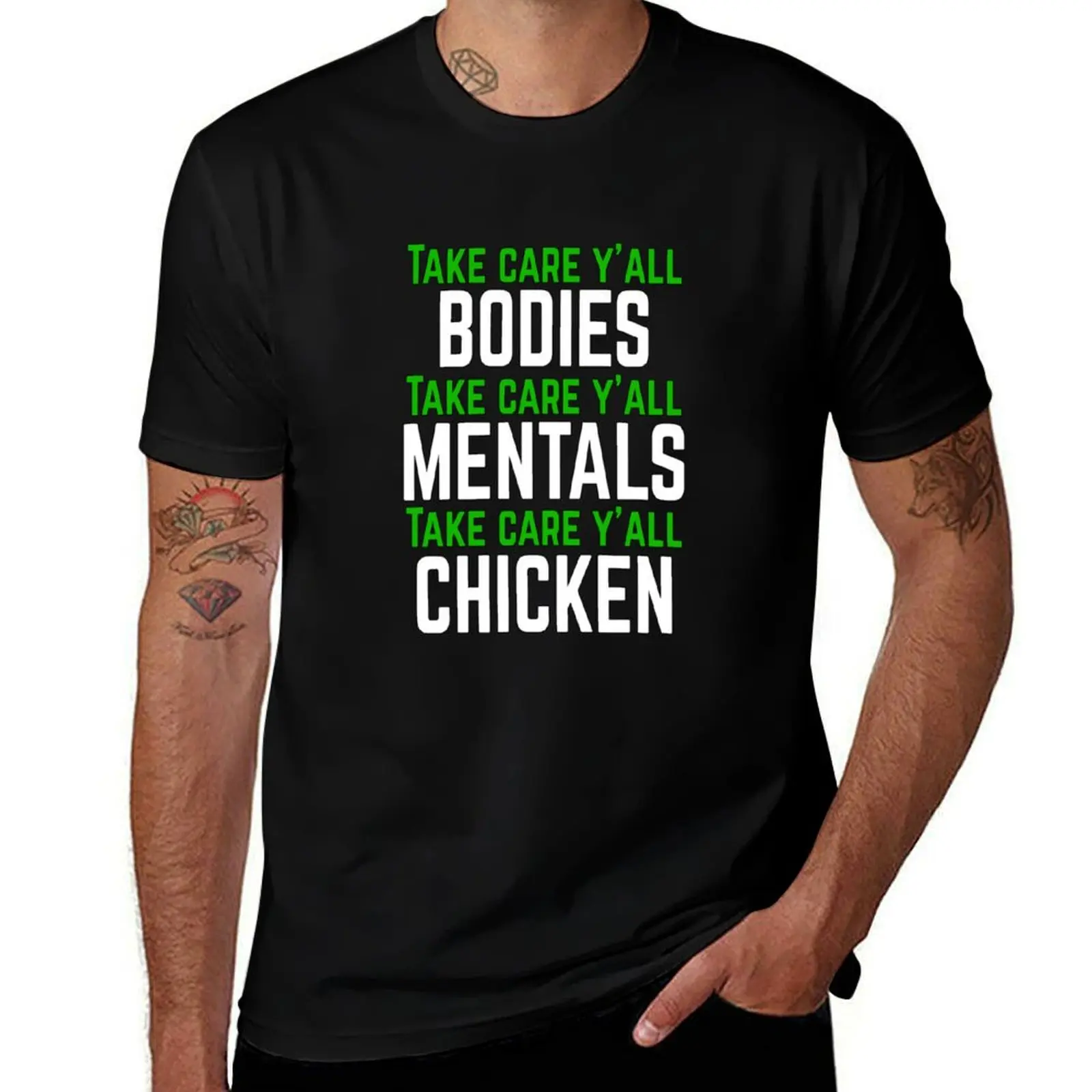 Take Care of Yall Chicken Beast Football Seattle Fan T-Shirt man t shirt summer T-Shirt