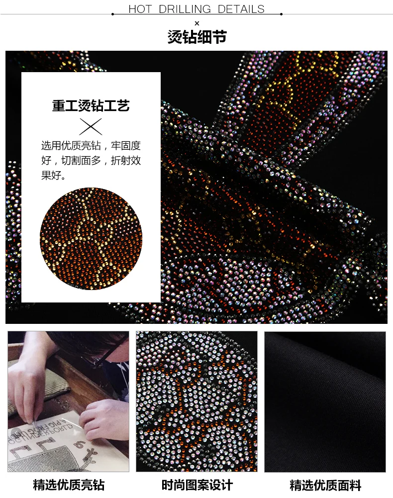Plus Size Rhinestones Cartoon T Shirts Men High Quality Short Sleeve 2025 Fashion Streetwear O Neck Slim T-shirts Man Camisetas