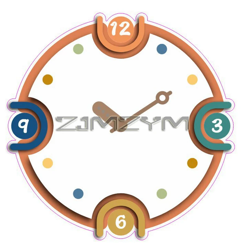 Nordic Minimalist Silent Wall Clock Simple Living Room Decoration Restaurant Wall Clock Modern Fashionable Clock Wall Clock