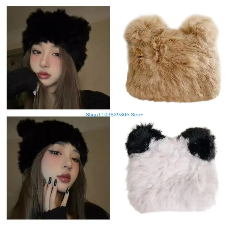 400A Funny Rabbits Hat Adult Role-Playing Hat Bunnies Hairy Novelty Party Hat