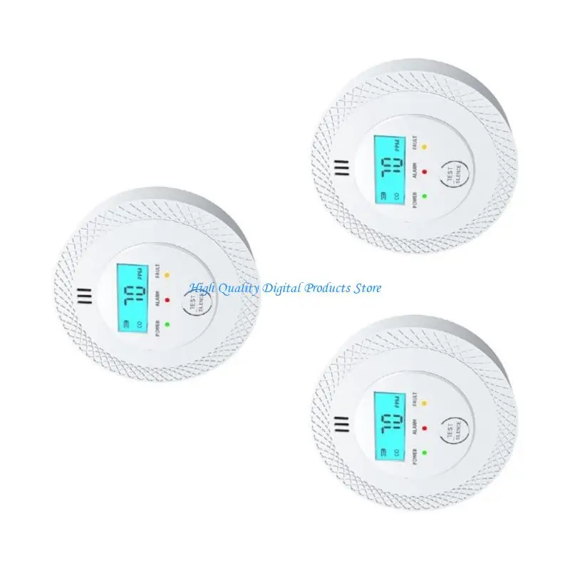 Rilevatori allarme monossido carbonio U2JE DECRATIVI LCD a batteria Monitoraggio CO Monitoraggio sensibilità per