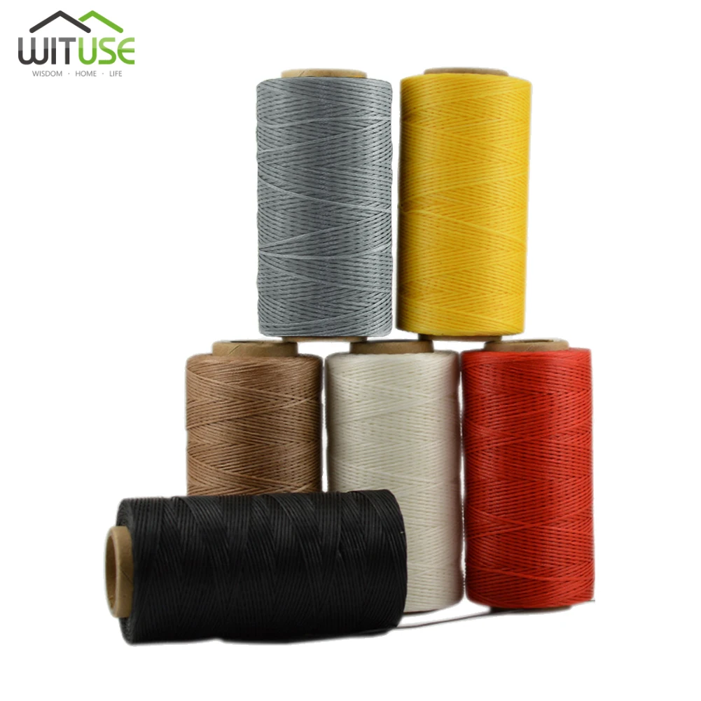 8pcs Best Price! 260 Meters Leather Sewing Waxed Thread 18Colors 0.8mm Cord For Handicraft Tool Hand Stitching Thread Knitting