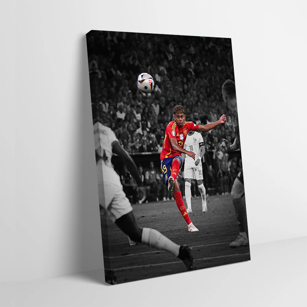 Lamine Yamal Poster Customizable Printed Canvas Painting for Pictures Wall Art Wand Deko Luxury Decoration Home Bathroom Decor