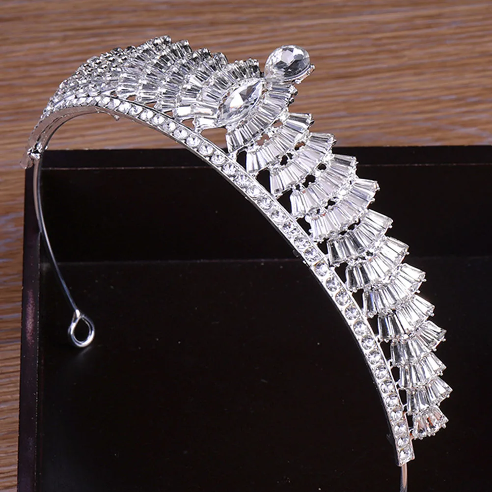 

Hair Toppers Bridal Crown Headwear Female Headdress Wedding Delicate Party Headband Bride Jewelry