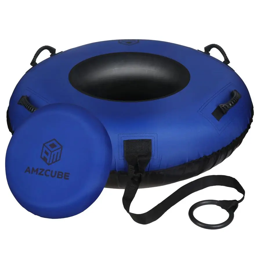 

Snow Tube for Sledding, Heavy Duty 40 Snow Sled for Adults with 4 Upgraded Handles and Cushion Seat, Abrasion Proof 600D Canvas