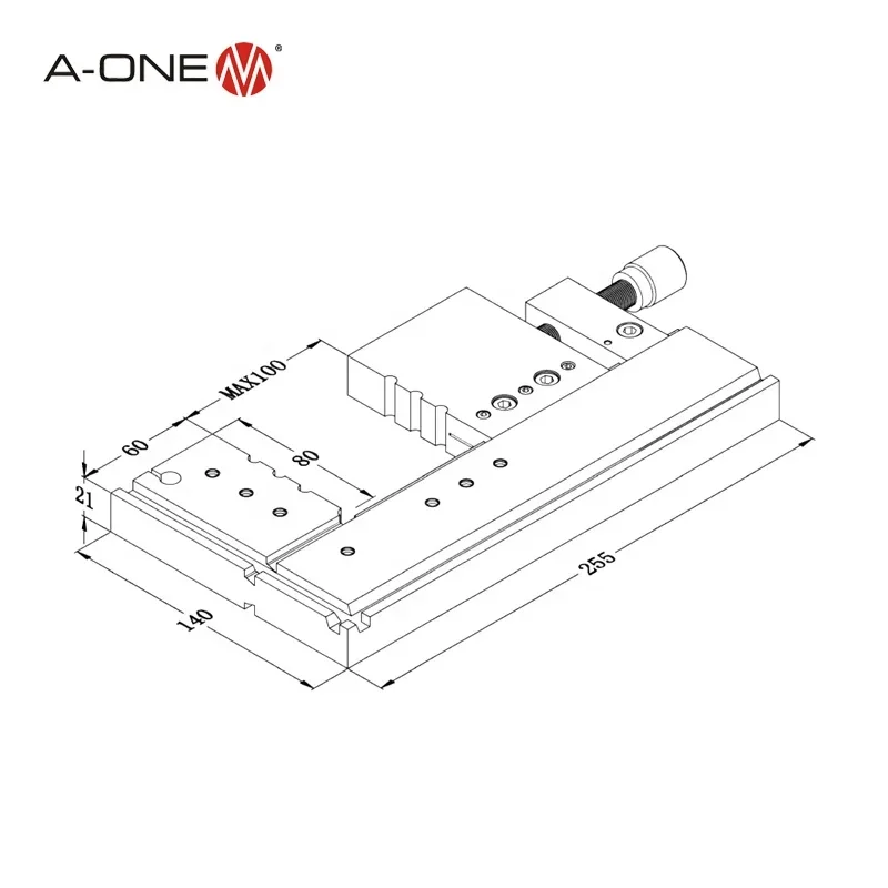 

2025A-One Compatible Manual Walking Wire Clamp Vise for Enhanced EDM Performance 3A-210003 - Extended Version