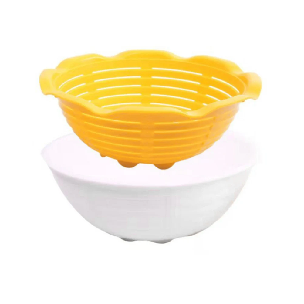 

Bread Fermentation Basket Double Layer Storage Rack Washing Drain Basket Household Practical Lightweight Easy Clean